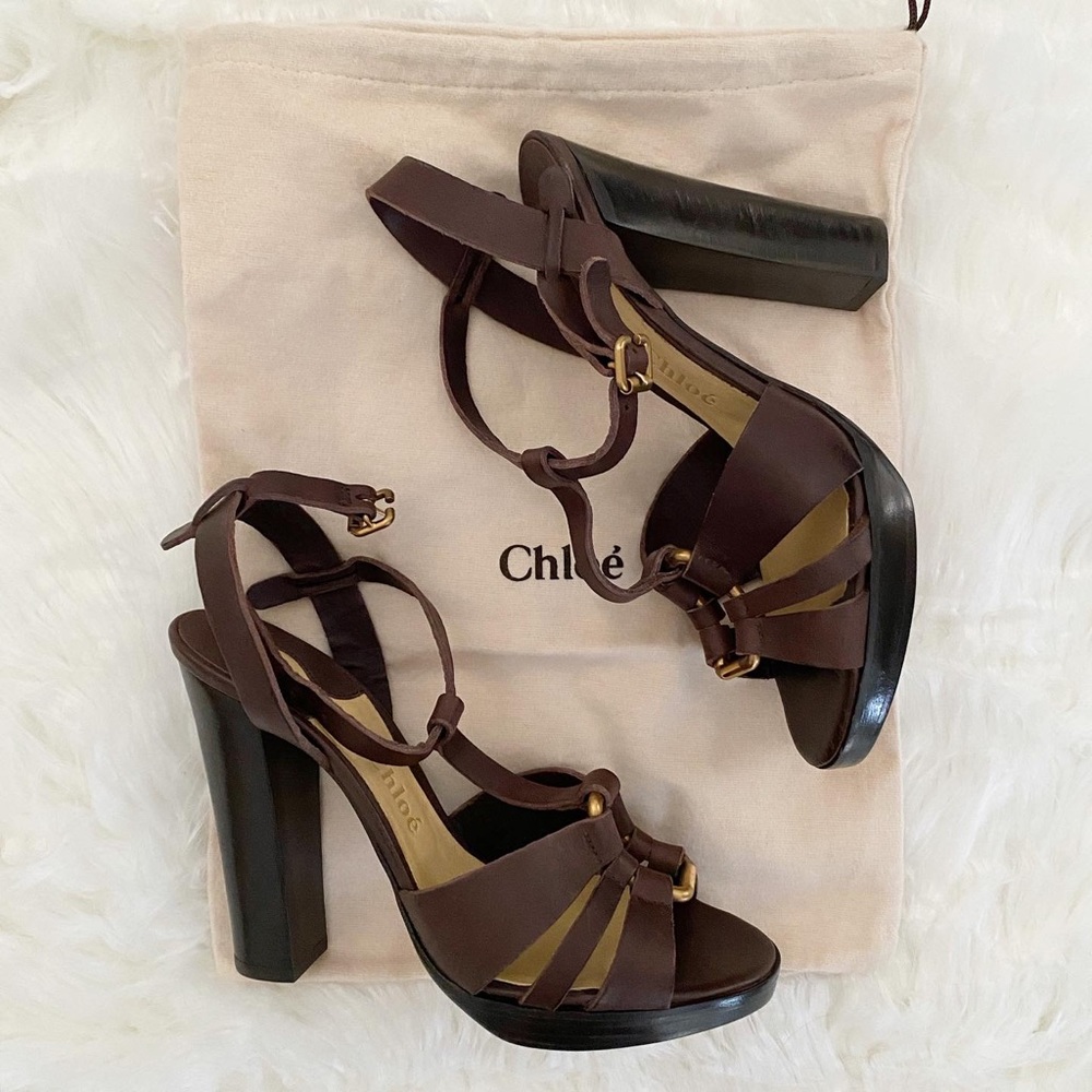 NIB Designer Chloe Heels Made in Italy Size 7